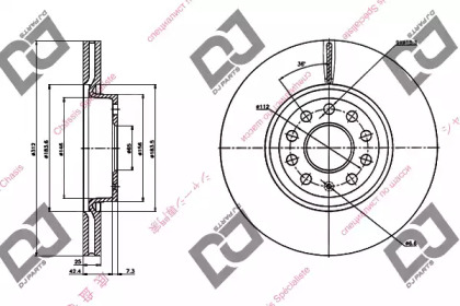 Тормозной диск DJ PARTS BD1331